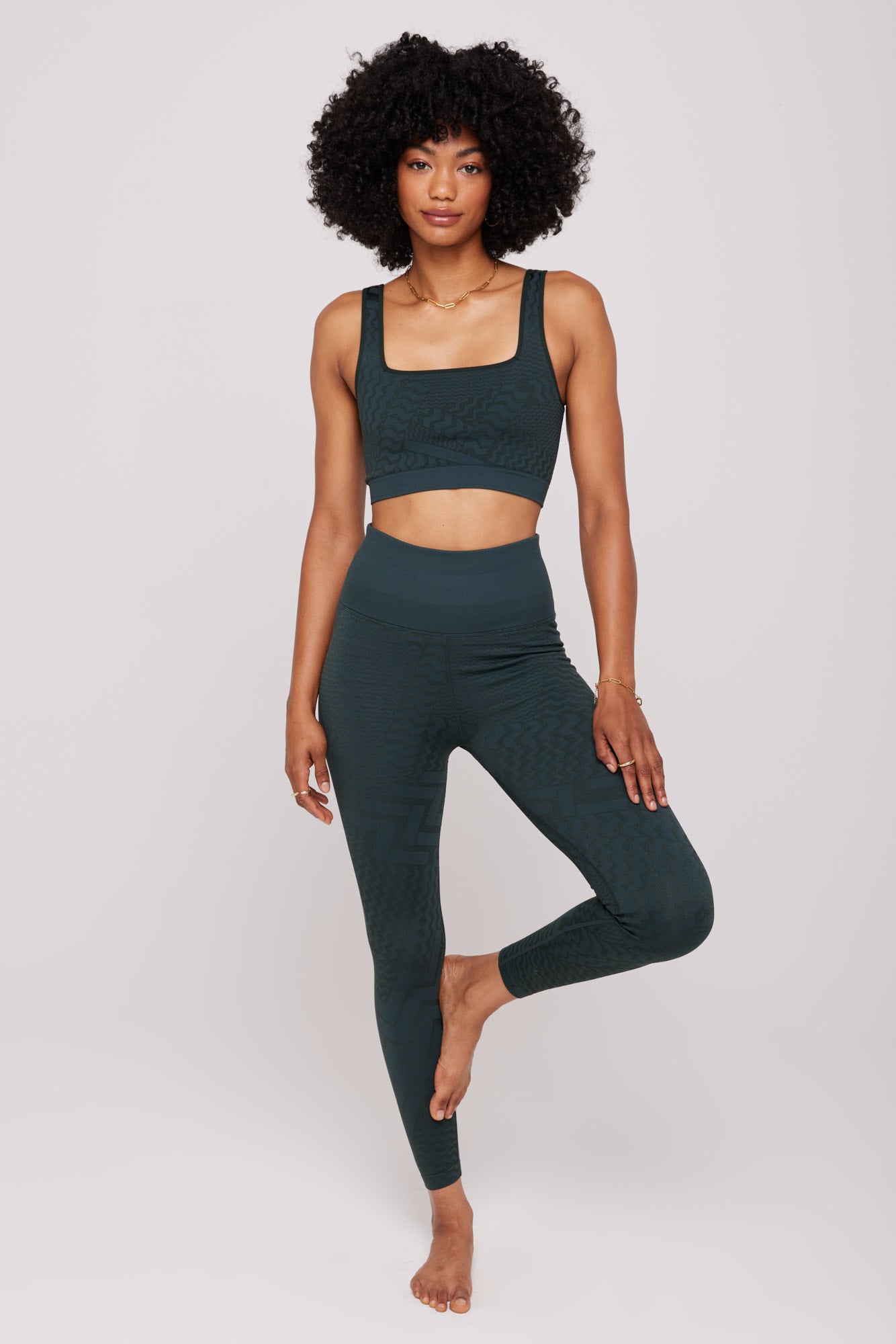 Matte Shine Jacquard Seamless-Deep Fst F | Spiritual Gangster