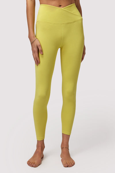 Wrap Front Seamless Legging-Chartreu