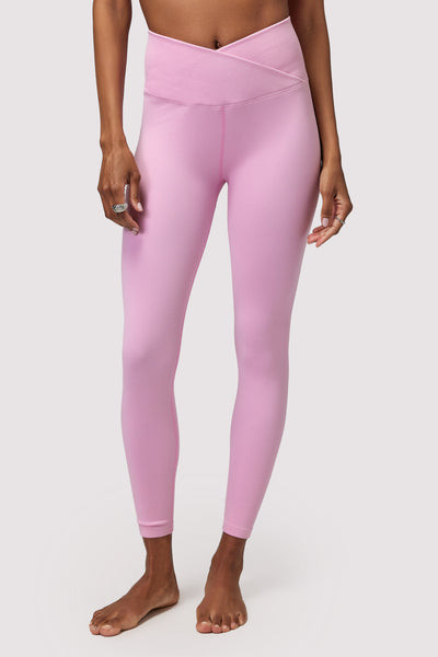 Wrap Front Seamless Legging-Cndy Pink