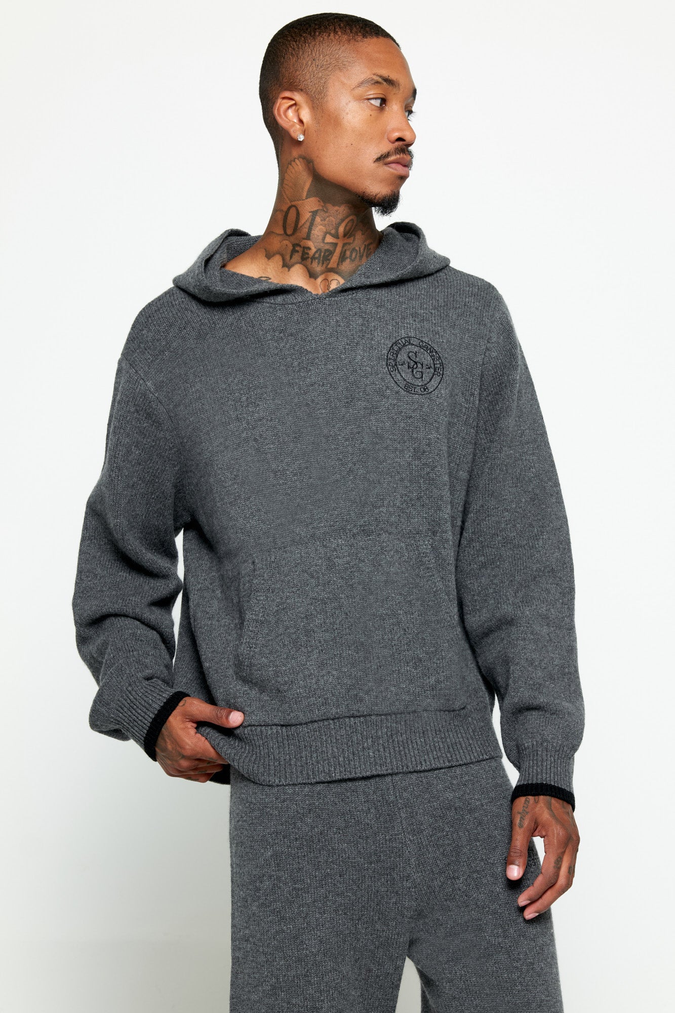 The man in newest the cashmere hoodie