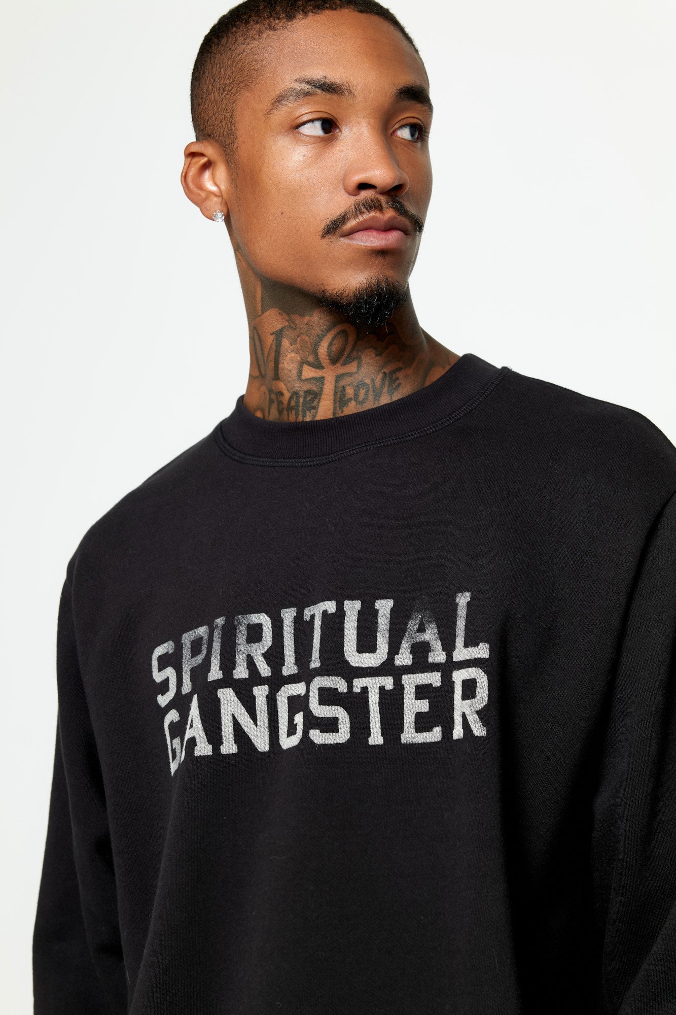 Peloton Spiritual Gangster Ombré Classic Crewneck deals Sweatshirt Black Size S