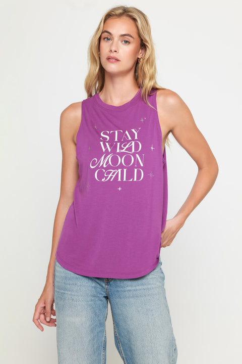 Wild Moon Jade Muscle Tank