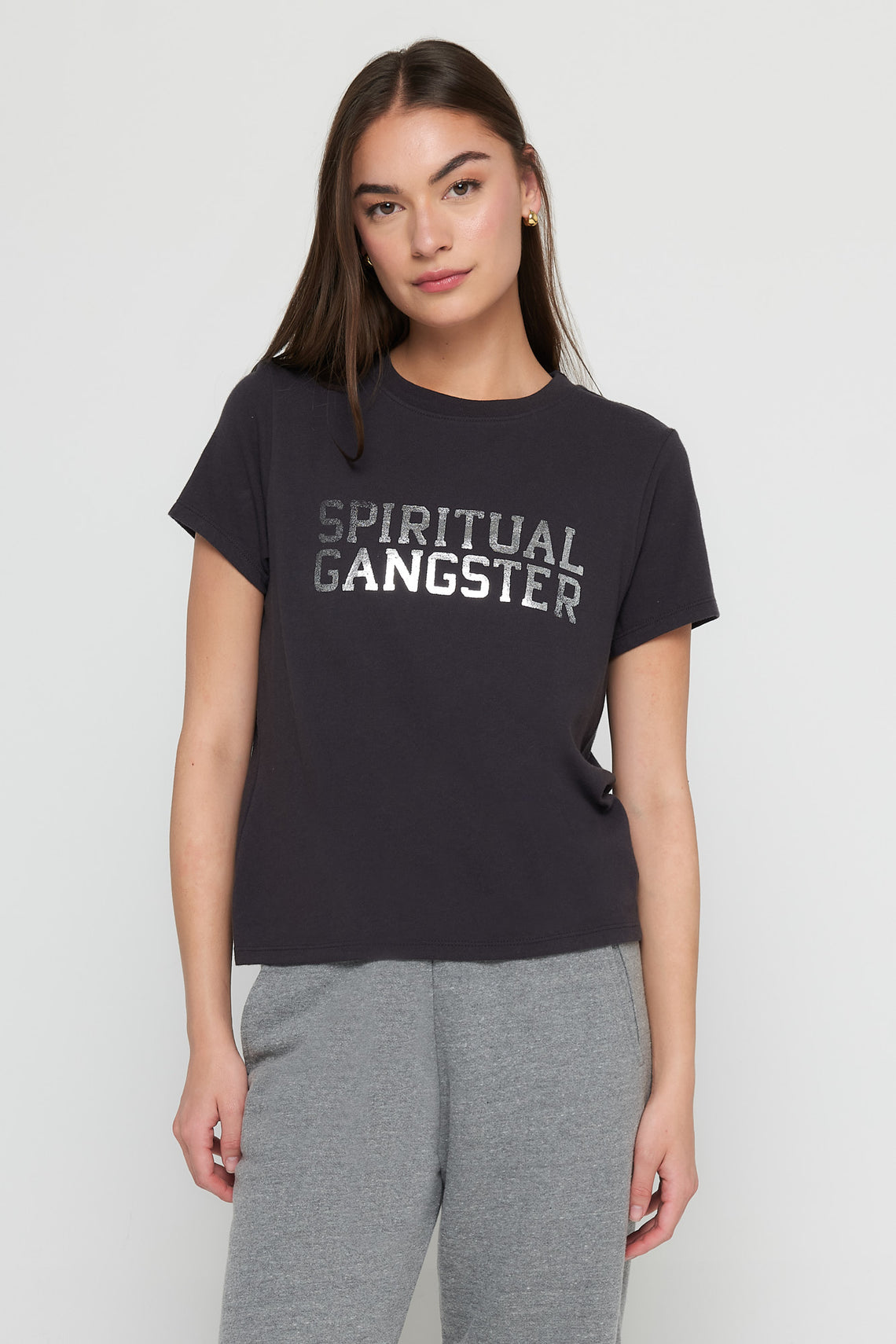 Via Spare Silk Noil Tropical Gangsters Tee