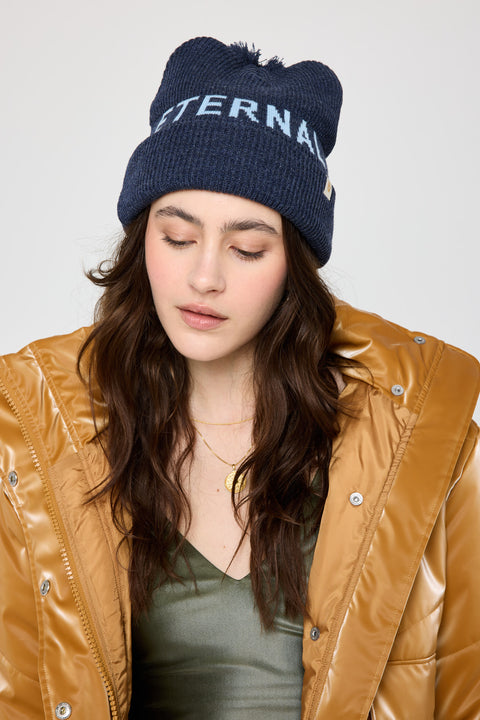 Eternal Optimist Pompom Beanie