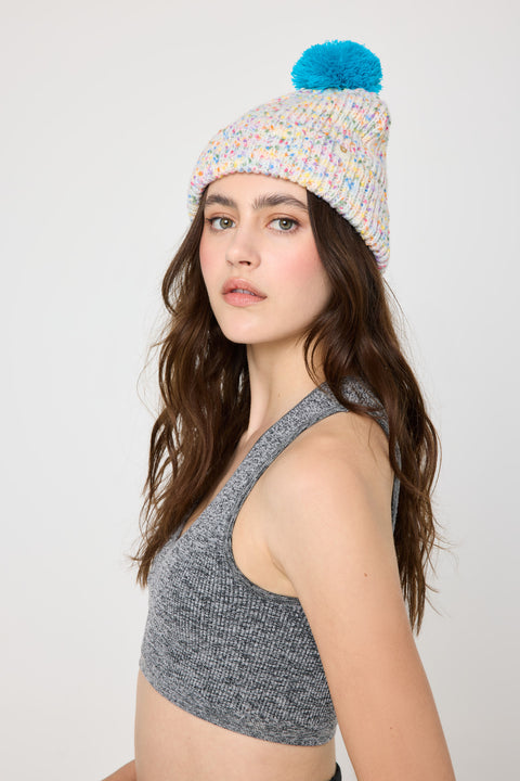 Peace Pompom Beanie