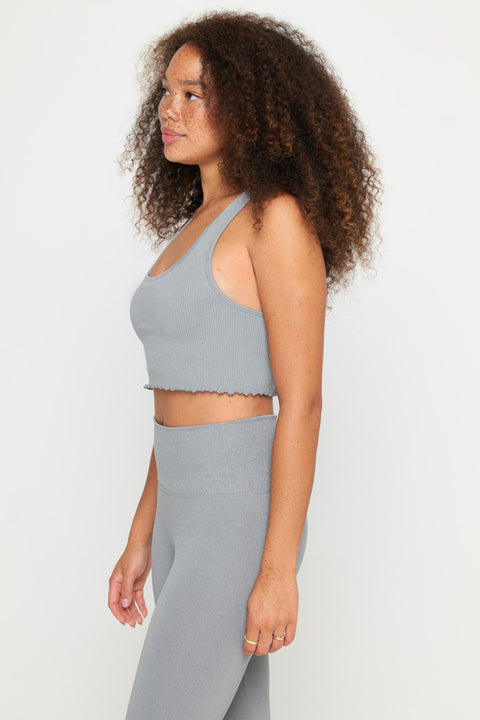 Amor Shimmer Crop Tank