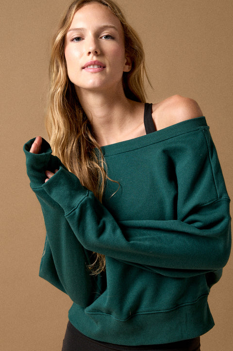 La Vida Off The Shoulder Sweatshirt