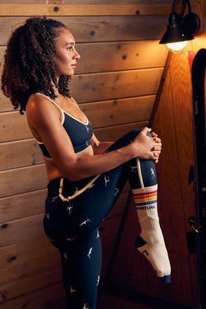 Cali Stripe Crew Sock