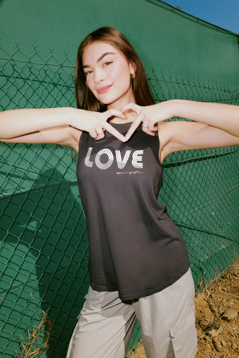 Love Lines Jade Muscle Tank