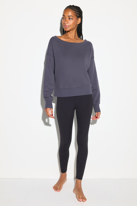 La Vida Off Shoulder Sweatshirt