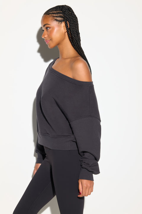 La Vida Off Shoulder Sweatshirt