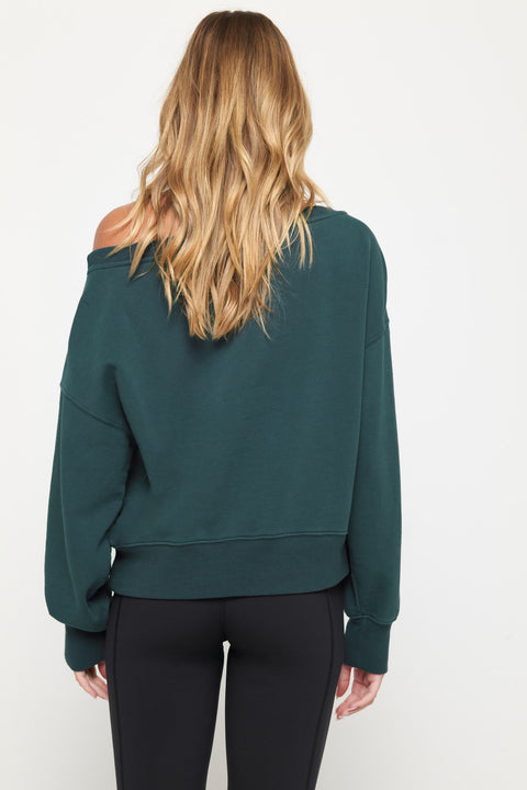 La Vida Off Shoulder Sweatshirt