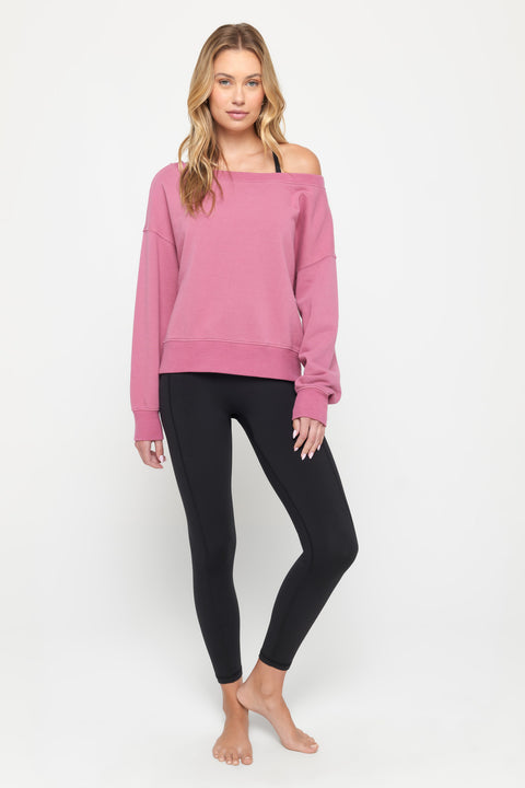 La Vida Off Shoulder Sweatshirt