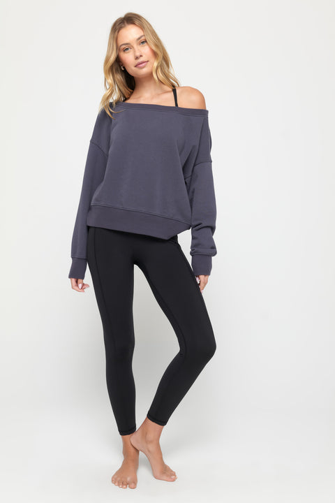 La Vida Off Shoulder Sweatshirt