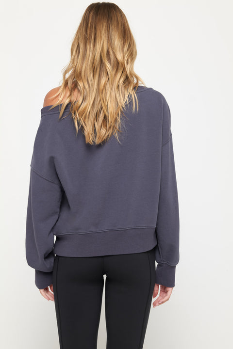 La Vida Off Shoulder Sweatshirt