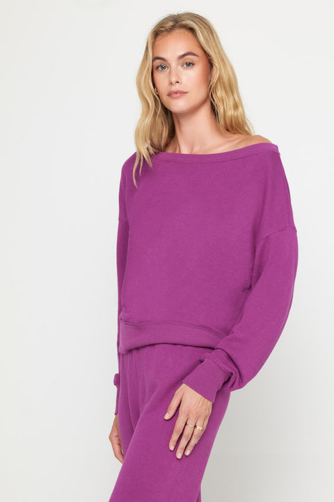 La Vida Off Shoulder Sweatshirt