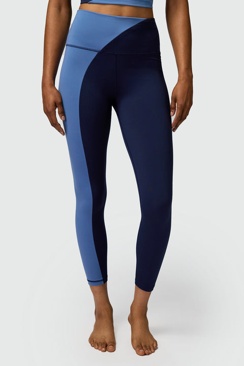 Athleta, Pants & Jumpsuits, Athleta Elation Crop Tight High Rise Leggings  Yoga Navy Blue Womens Size Small