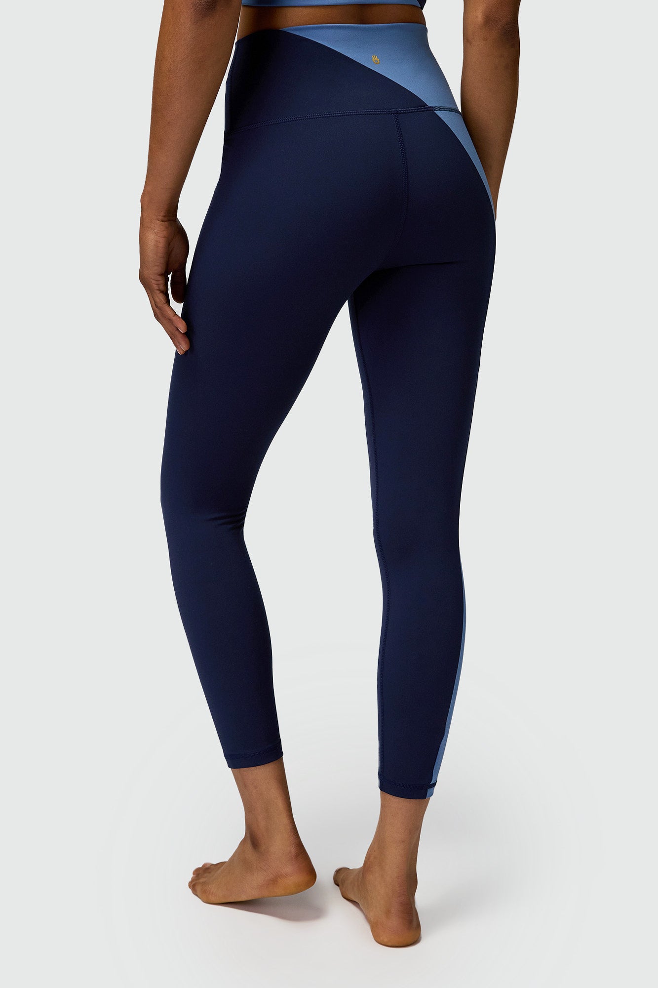 Zoe Colorblock 7/8 Legging Midnight Navy Pacific Blue | Spiritual 