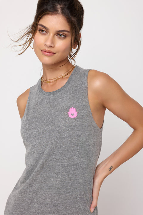 Hamsa Jade Muscle Tank