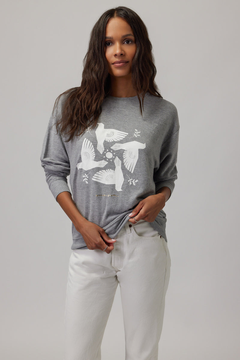 Dove Relaxed Savasana Sweater