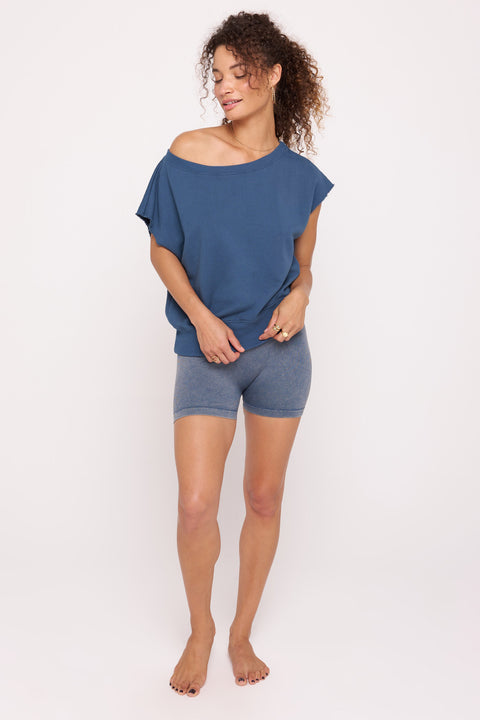 La Vida SS Off Shoulder Sweatshirt