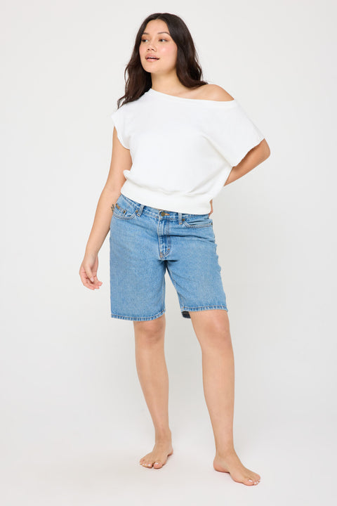 La Vida SS Off Shoulder Sweatshirt