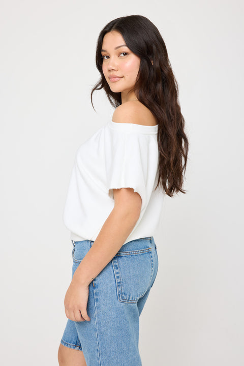 La Vida SS Off Shoulder Sweatshirt