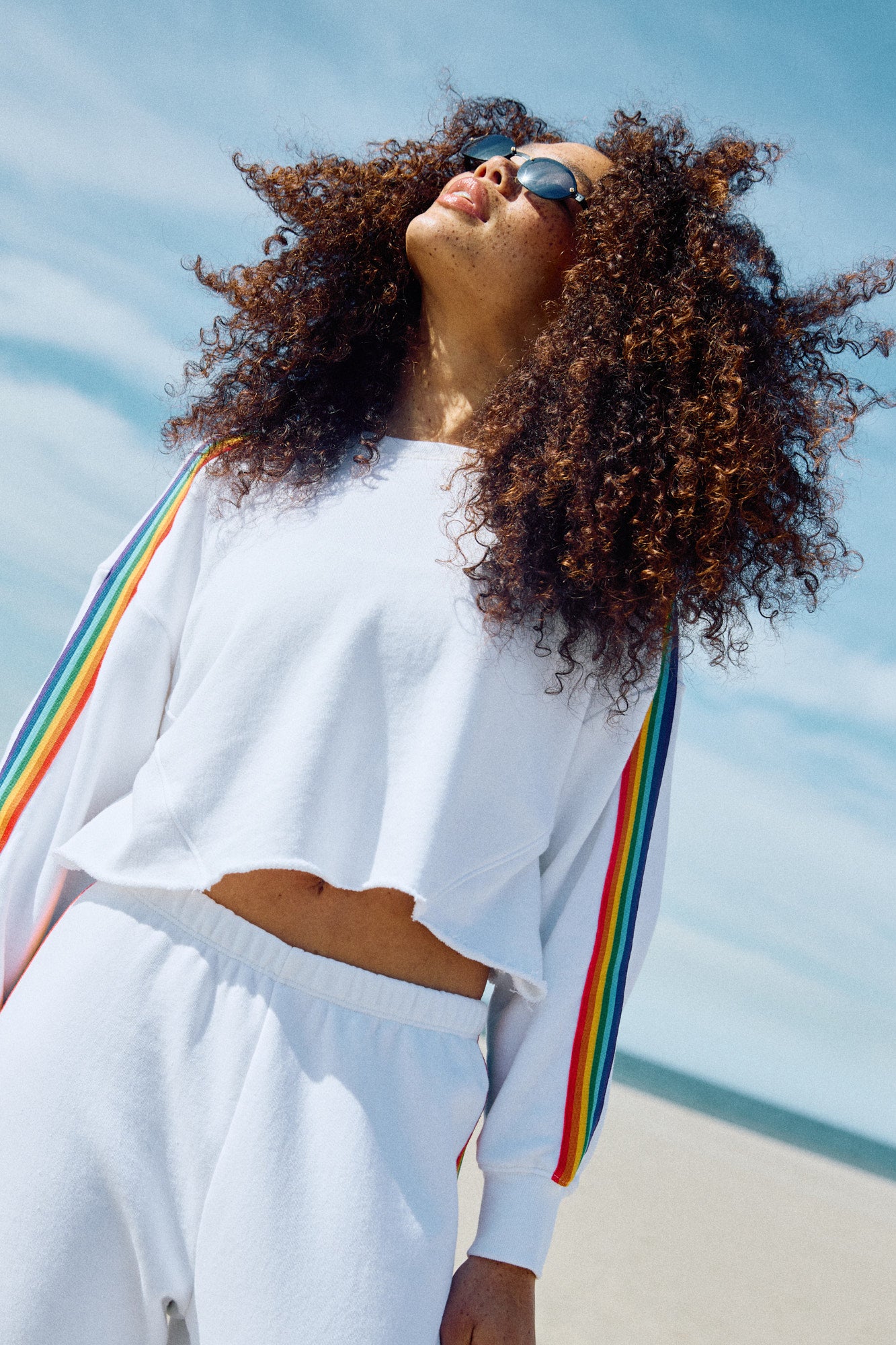 Rainbow Cropped Pullover | Spiritual Gangster