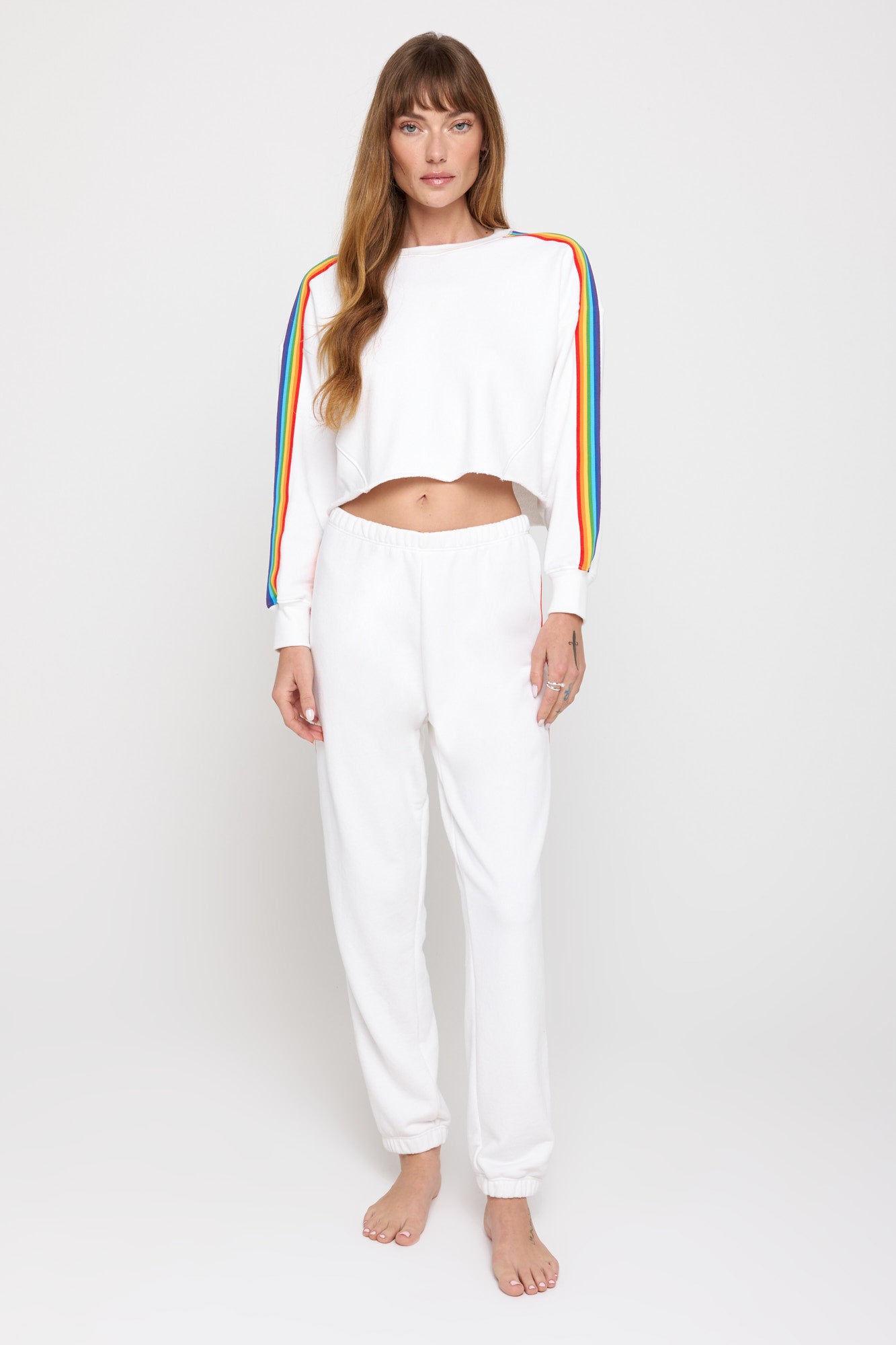 Rainbow Cropped Pullover | Spiritual Gangster