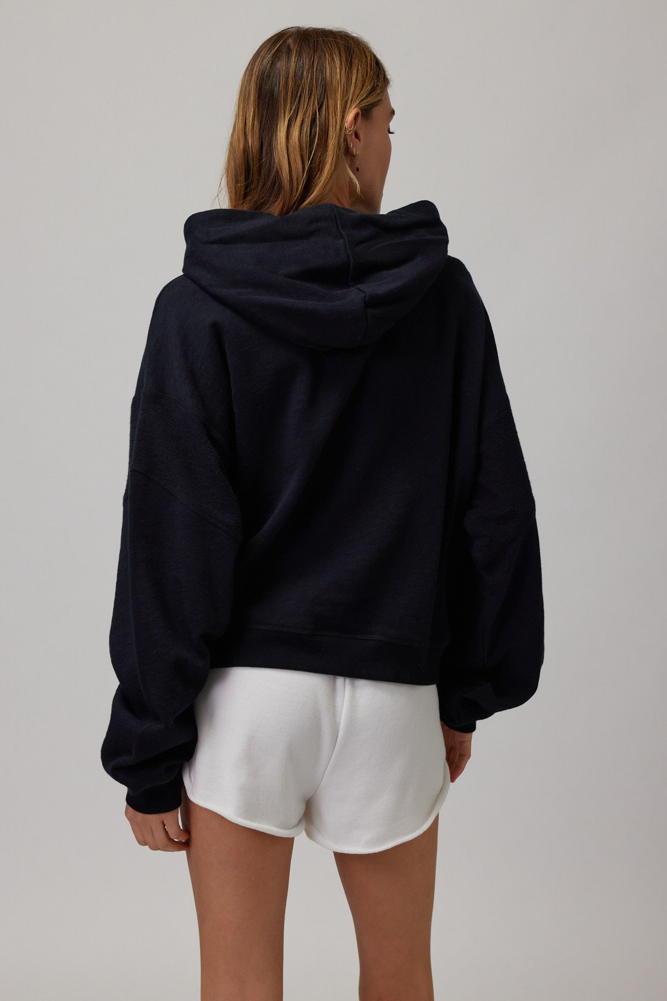 Dolman Patchwork Hoodie-Black | Spiritual Gangster