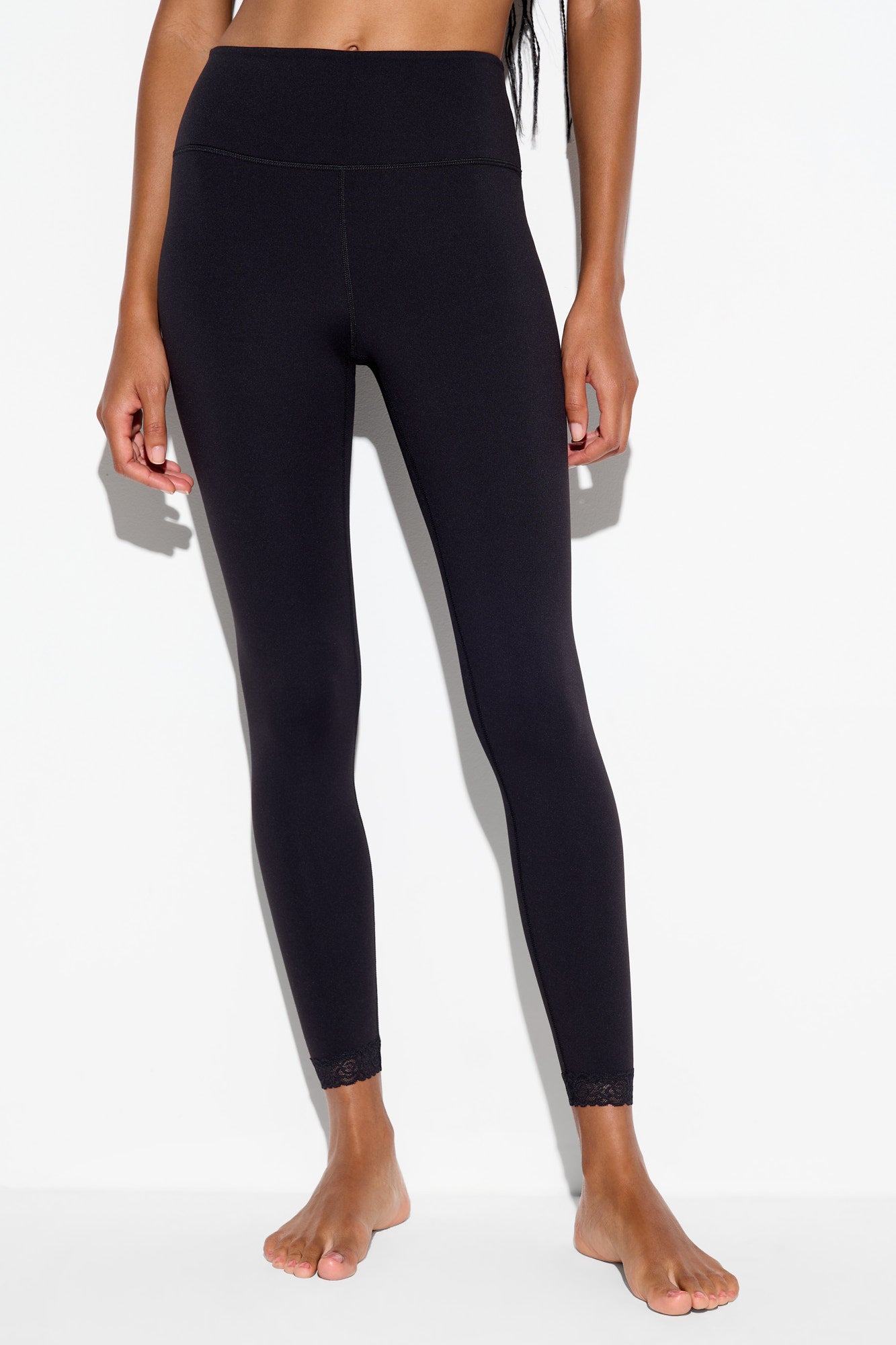 Shop Lotus Lace Leggings in Black for Women | Spiritual Gangster