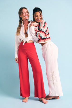 Page Gauze Straight Leg Pant