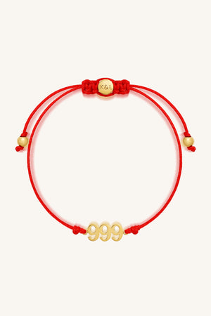 999 Red String Bolo Bracelet