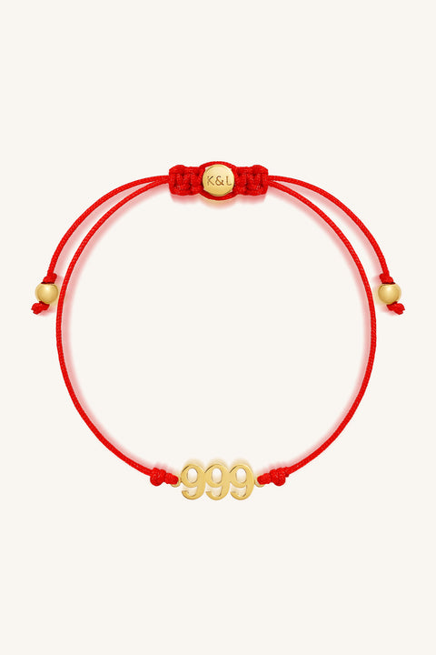999 Red String Bolo Bracelet