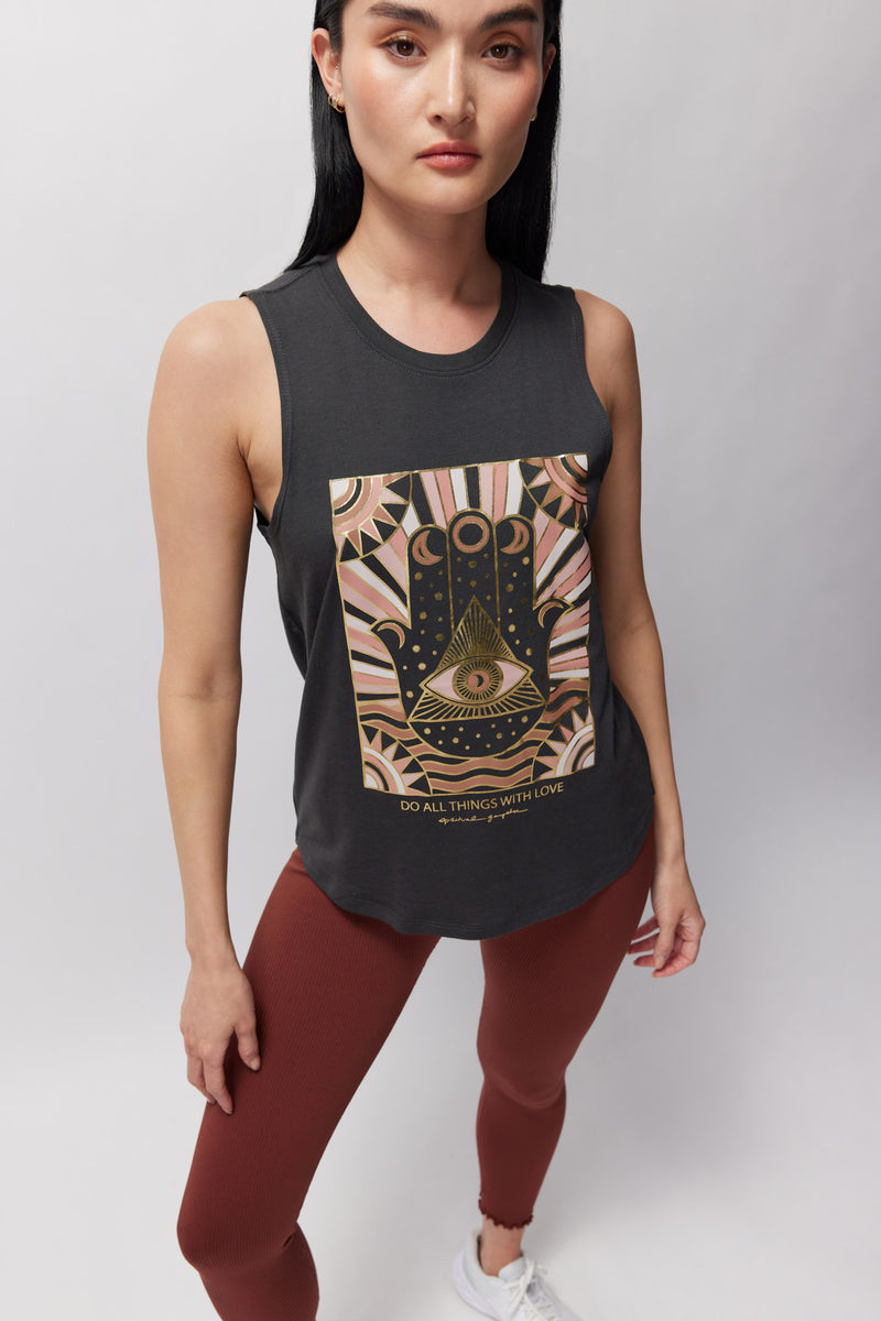 Do All Things With Love Muscle Tank
