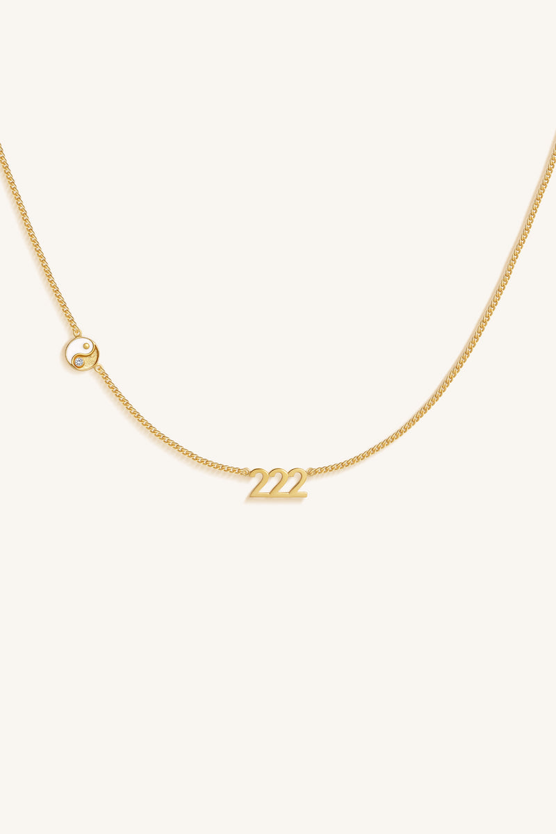 222 Yin Yang Necklace