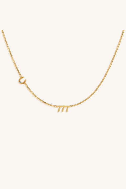 777 Horse Shoe Necklace
