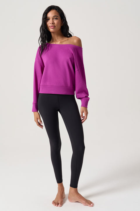 La Vida Off The Shoulder Sweatshirt