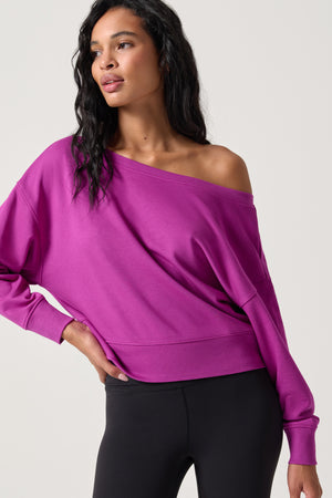 La Vida Off The Shoulder Sweatshirt