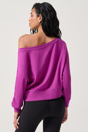 La Vida Off The Shoulder Sweatshirt