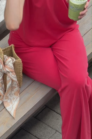 Zen Rib Journey Wide Leg Pant