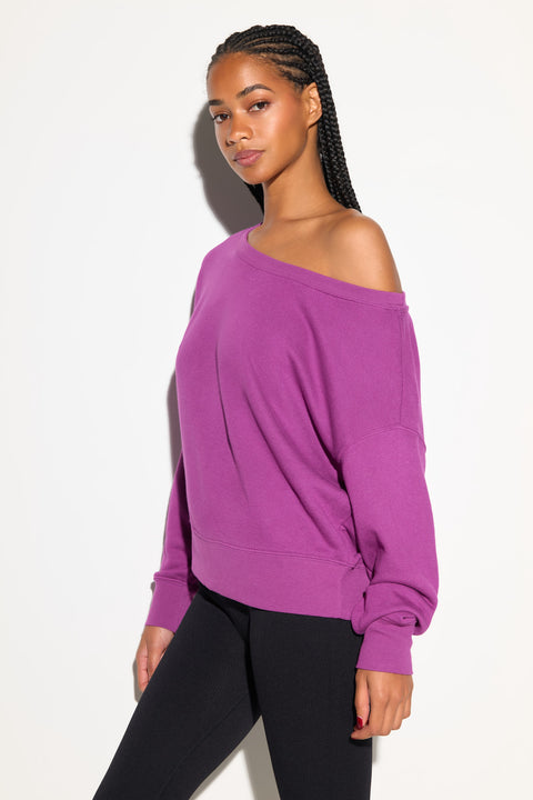 La Vida Off Shoulder Sweatshirt