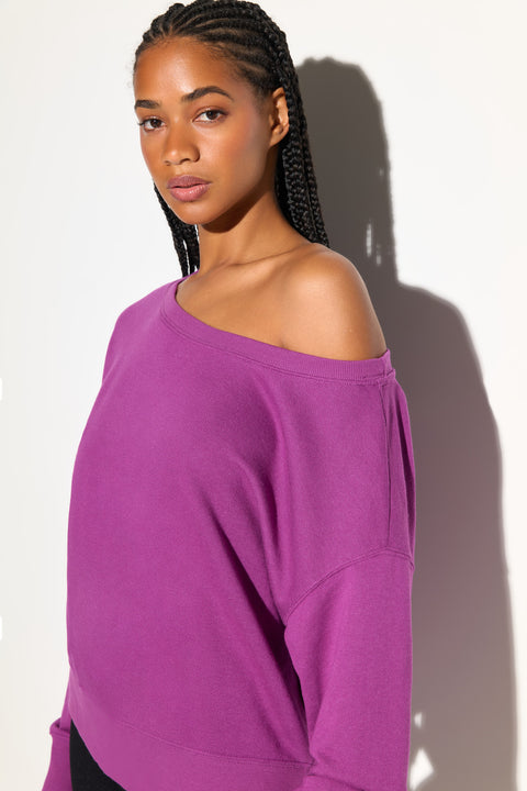 La Vida Off Shoulder Sweatshirt