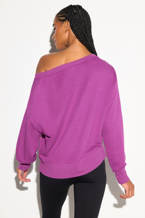 La Vida Off Shoulder Sweatshirt