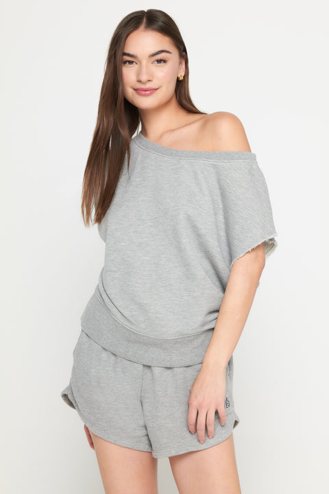 La Vida SS Off Shoulder Sweatshirt