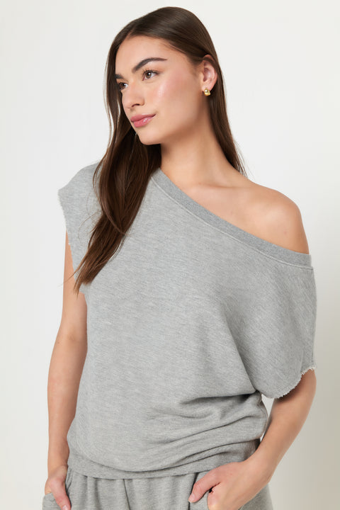 La Vida SS Off Shoulder Sweatshirt