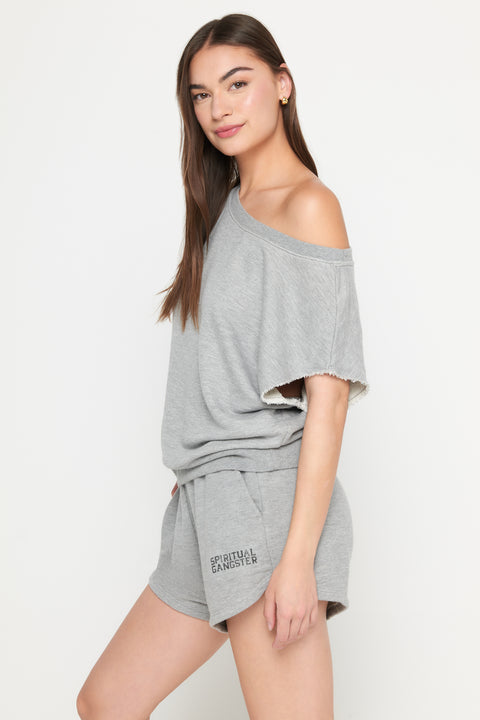 La Vida SS Off Shoulder Sweatshirt