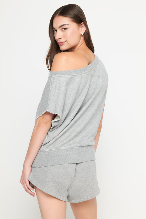 La Vida SS Off Shoulder Sweatshirt