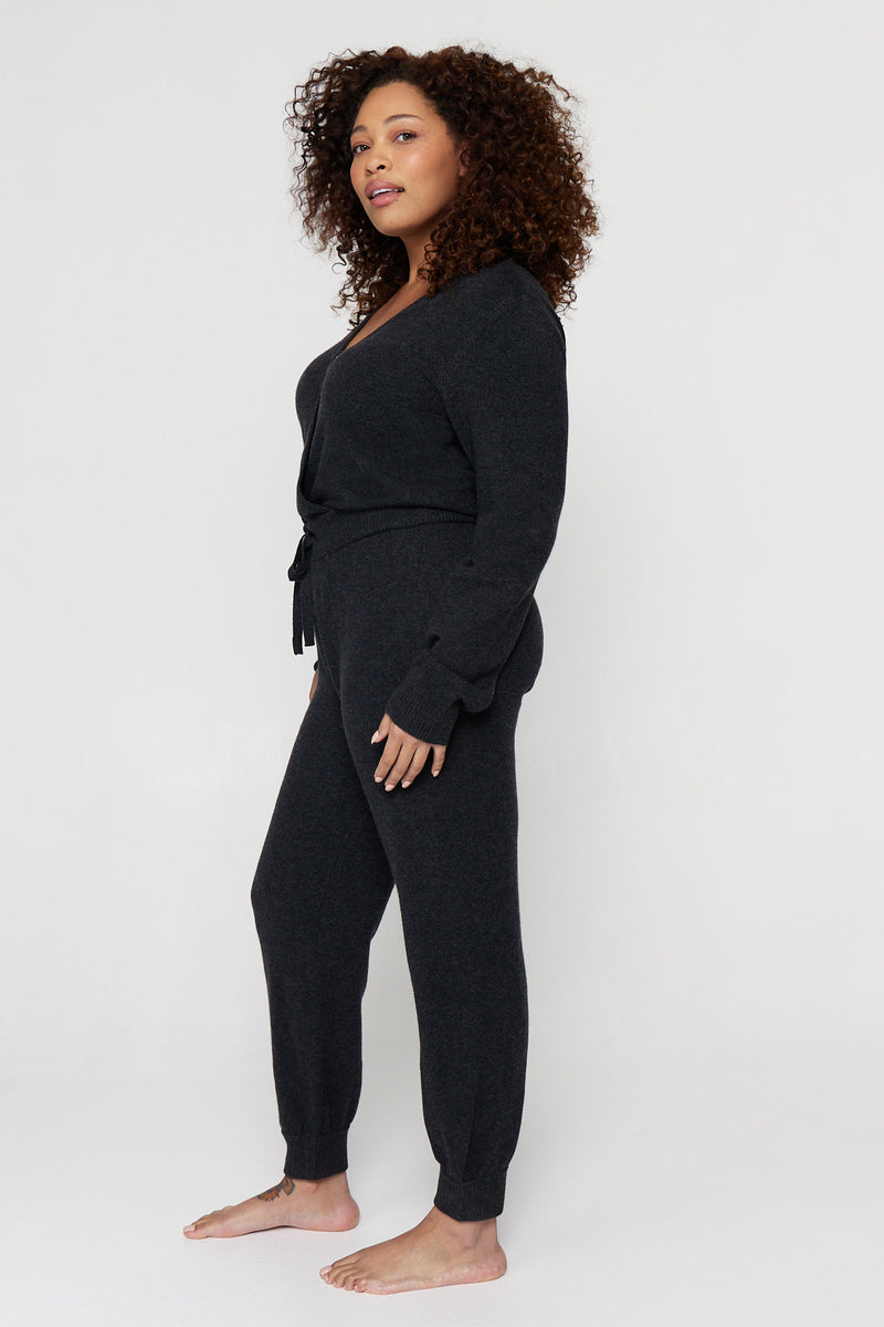 Houston Rib Surplice Jumpsuit
