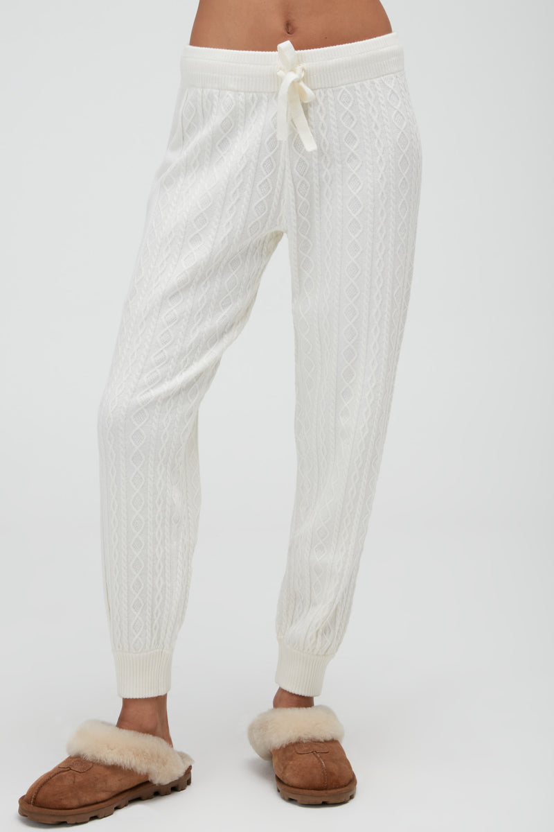 Cable Knit Jogger